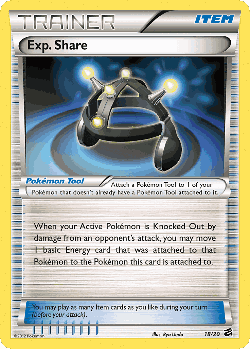 Exp. Share Pokémon TCG card art