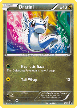 Dratini Pokémon TCG card art