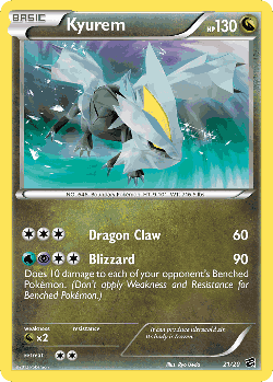 Kyurem Pokémon TCG card art