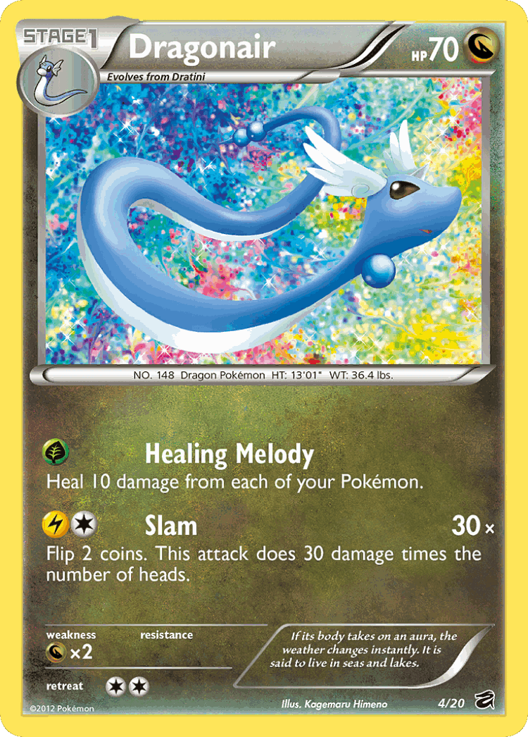 Dragonair #4 from Dragon Vault - Rare Holo - Illustrated by Kagemaru Himeno