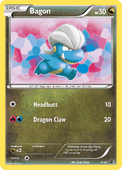 Bagon Pokémon TCG card art