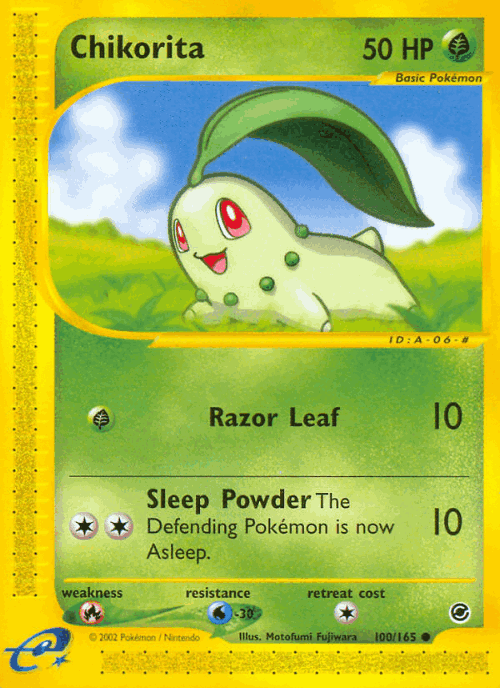 Chikorita 100, Expedition Base Set