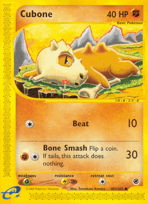 Cubone 103, Expedition Base Set