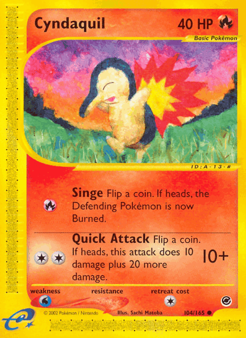 Cyndaquil 104, Expedition Base Set