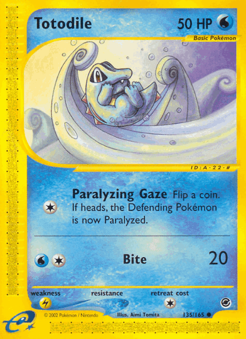 Totodile 135, Expedition Base Set