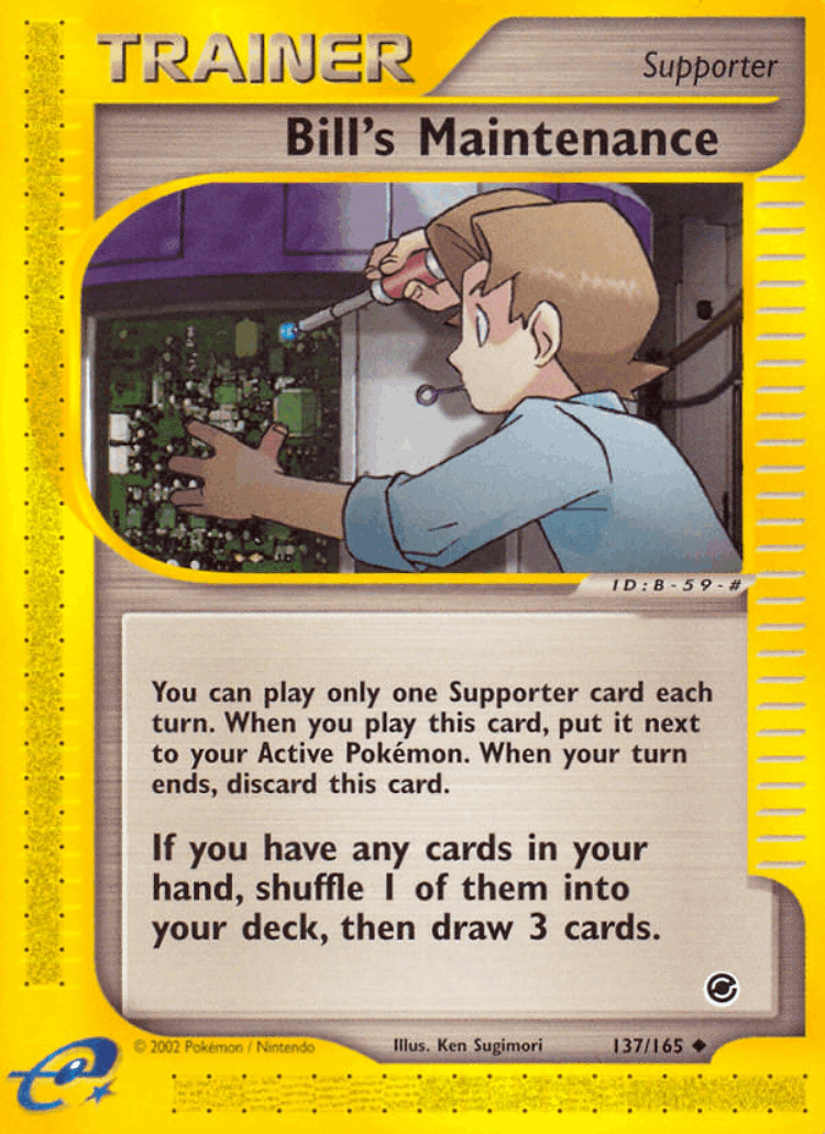 Bill's Maintenance #137 from Expedition Base Set - Uncommon - Illustrated by Ken Sugimori