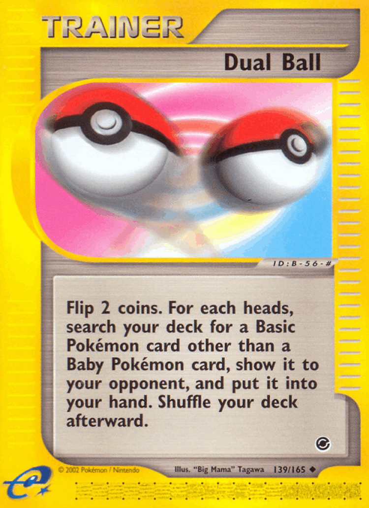 Dual Ball #139 from Expedition Base Set - Uncommon - Illustrated by "Big Mama" Tagawa