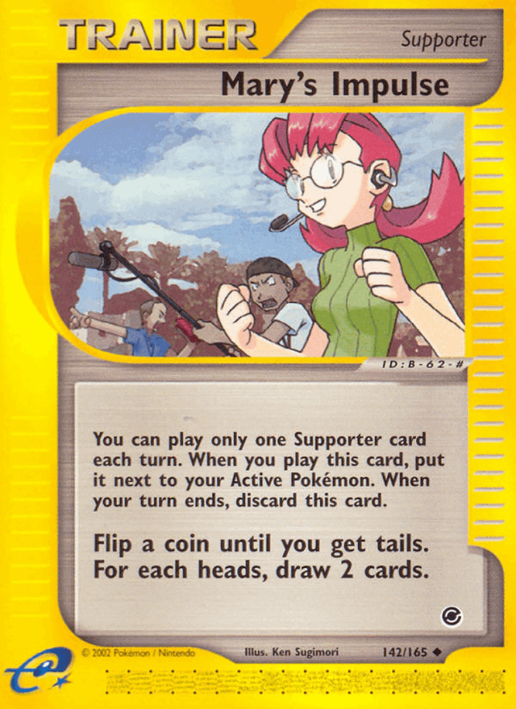 Mary's Impulse #142 from Expedition Base Set - Uncommon - Illustrated by Ken Sugimori
