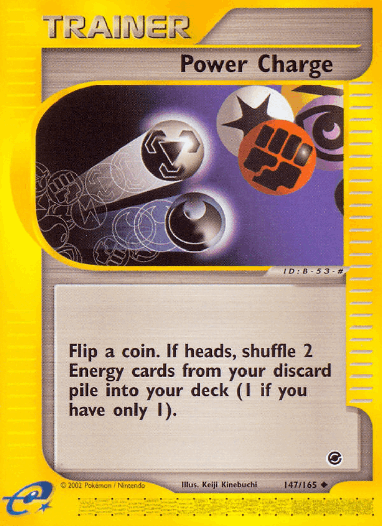 Power Charge #147 from Expedition Base Set - Uncommon - Illustrated by Keiji Kinebuchi