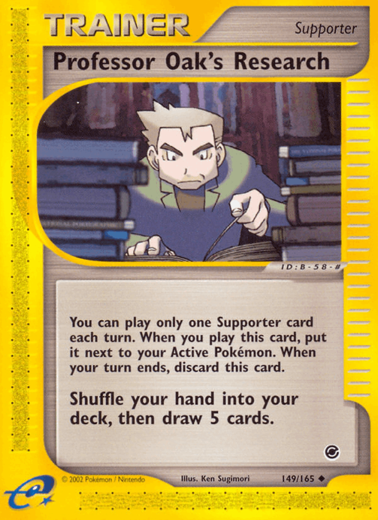 Professor Oak's Research #149 from Expedition Base Set - Uncommon - Illustrated by Ken Sugimori