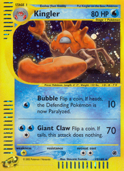 Kingler Pokémon TCG card art