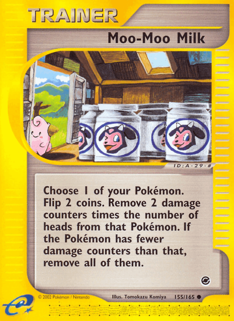 Moo-Moo Milk #155 from Expedition Base Set - Common - Illustrated by Tomokazu Komiya