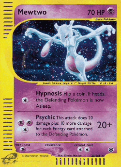 Mewtwo Pokémon TCG card art