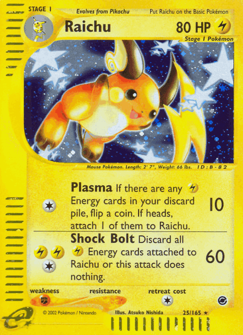 Raichu 25, Expedition Base Set