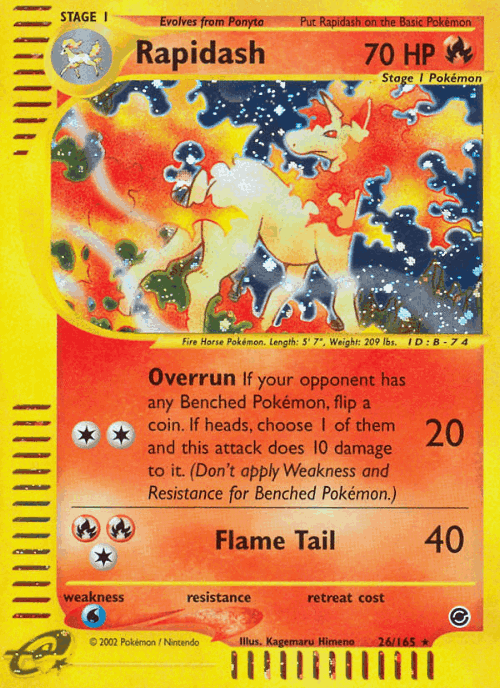 Rapidash 26, Expedition Base Set