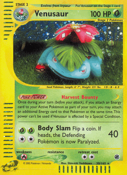 Venusaur 30, Expedition Base Set