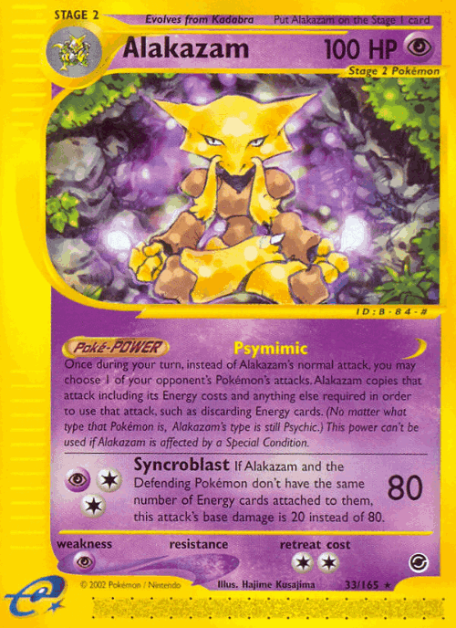 Alakazam 33, Expedition Base Set