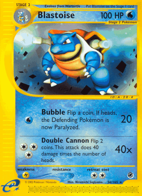 Blastoise 36, Expedition Base Set