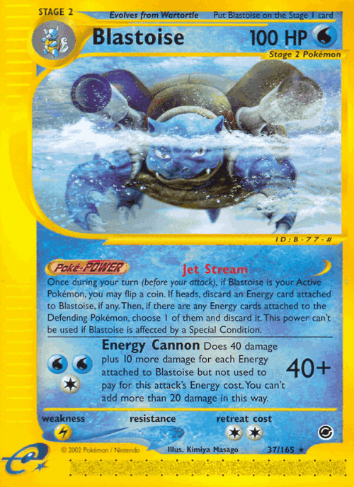 Blastoise 37, Expedition Base Set