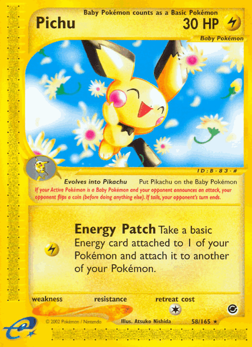 Pichu 58, Expedition Base Set
