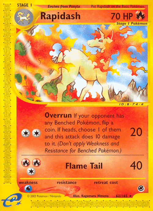 Rapidash 62, Expedition Base Set