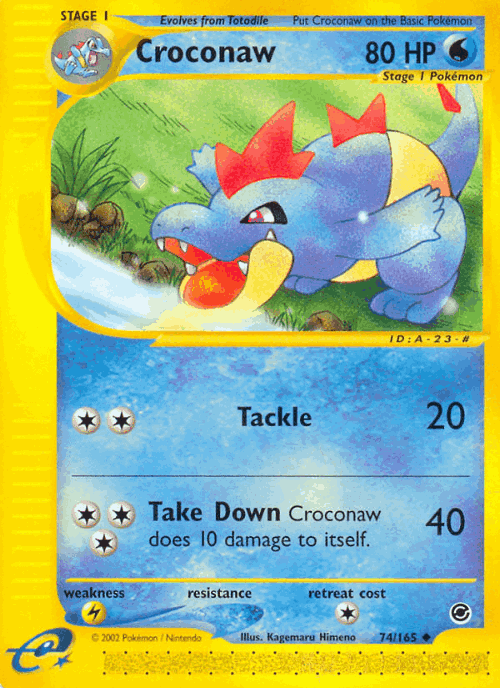 Croconaw 74, Expedition Base Set