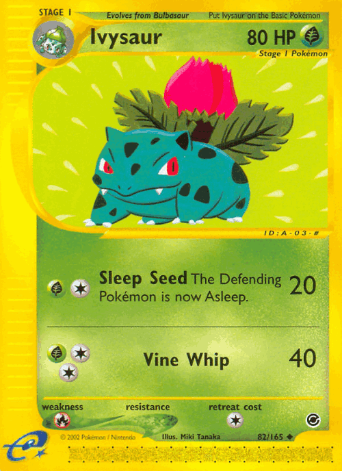 Ivysaur 82, Expedition Base Set