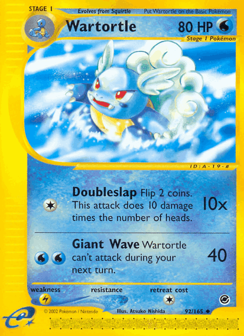 Wartortle 92, Expedition Base Set
