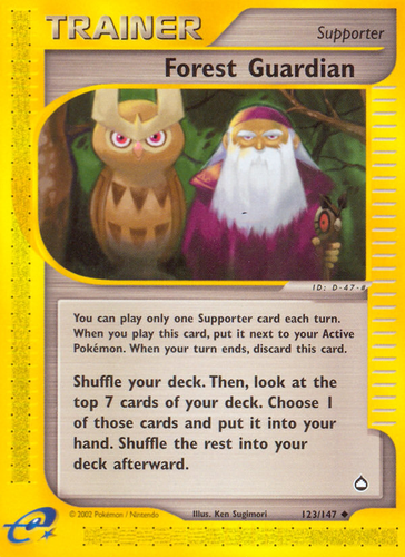 Forest Guardian #123 from Aquapolis - Uncommon - Illustrated by Ken Sugimori