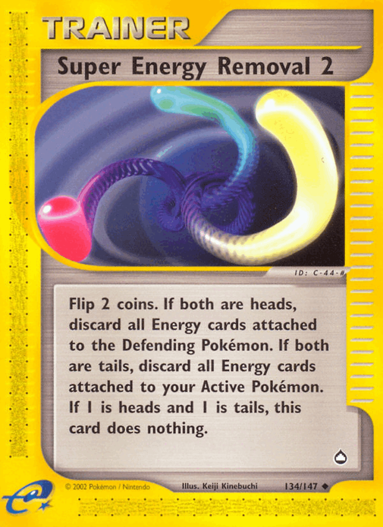 Super Energy Removal 2 #134 from Aquapolis - Uncommon - Illustrated by Keiji Kinebuchi