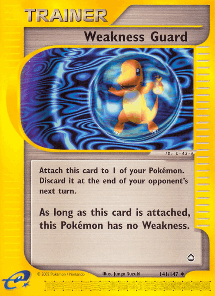 Weakness Guard #141 from Aquapolis - Uncommon - Illustrated by Jungo Suzuki