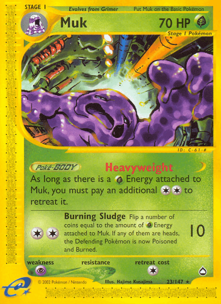Muk #23 from Aquapolis - Rare - Illustrated by Hajime Kusajima