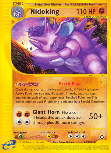Nidoking Aquapolis card