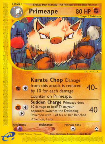 Primeape 29, Aquapolis