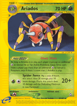 Ariados Pokémon TCG card art