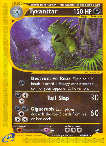 Tyranitar 40, Aquapolis