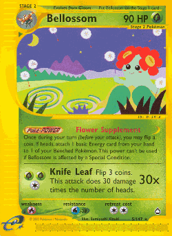 Bellossom Pokémon TCG card art