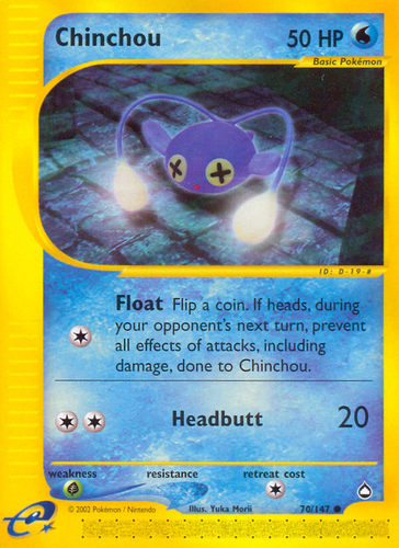 Chinchou Aquapolis card