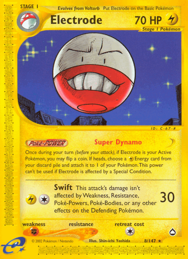 Electrode #8 from Aquapolis - Rare - Illustrated by Shin-ichi Yoshida