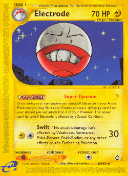 Electrode Pokémon TCG card art