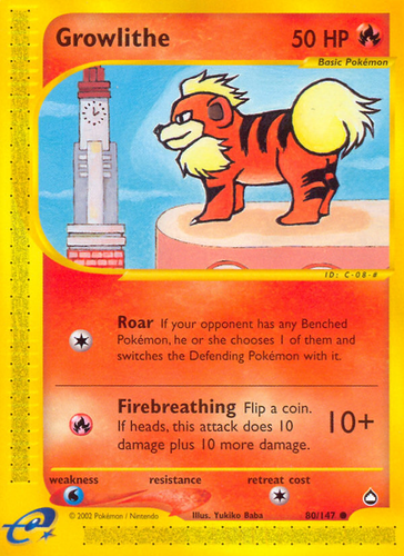 Growlithe 80, Aquapolis