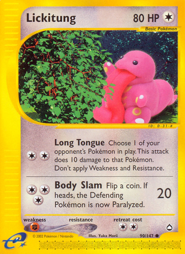 Lickitung 90, Aquapolis