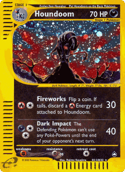 Houndoom Pokémon TCG card art