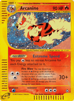 Arcanine Pokémon TCG card art