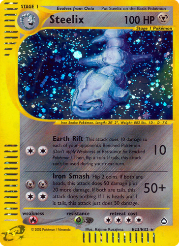 Steelix Aquapolis card