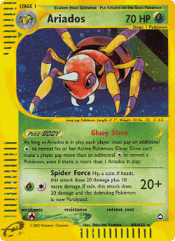 Ariados Pokémon TCG card art