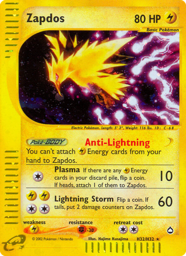 Zapdos 32, Aquapolis
