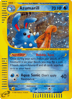 Azumarill Pokémon TCG card art
