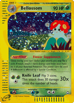 Bellossom Pokémon TCG card art