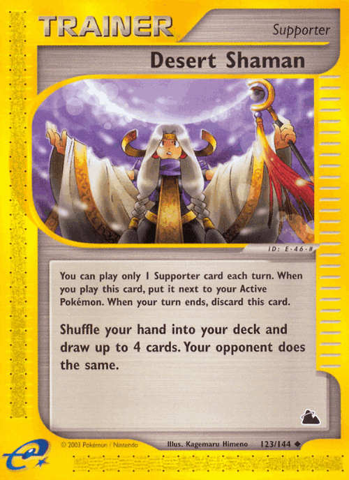 Desert Shaman #123 from Skyridge - Uncommon - Illustrated by Kagemaru Himeno